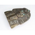 pafta egyptian revival .bronz . cca 1930 Marea Britanie